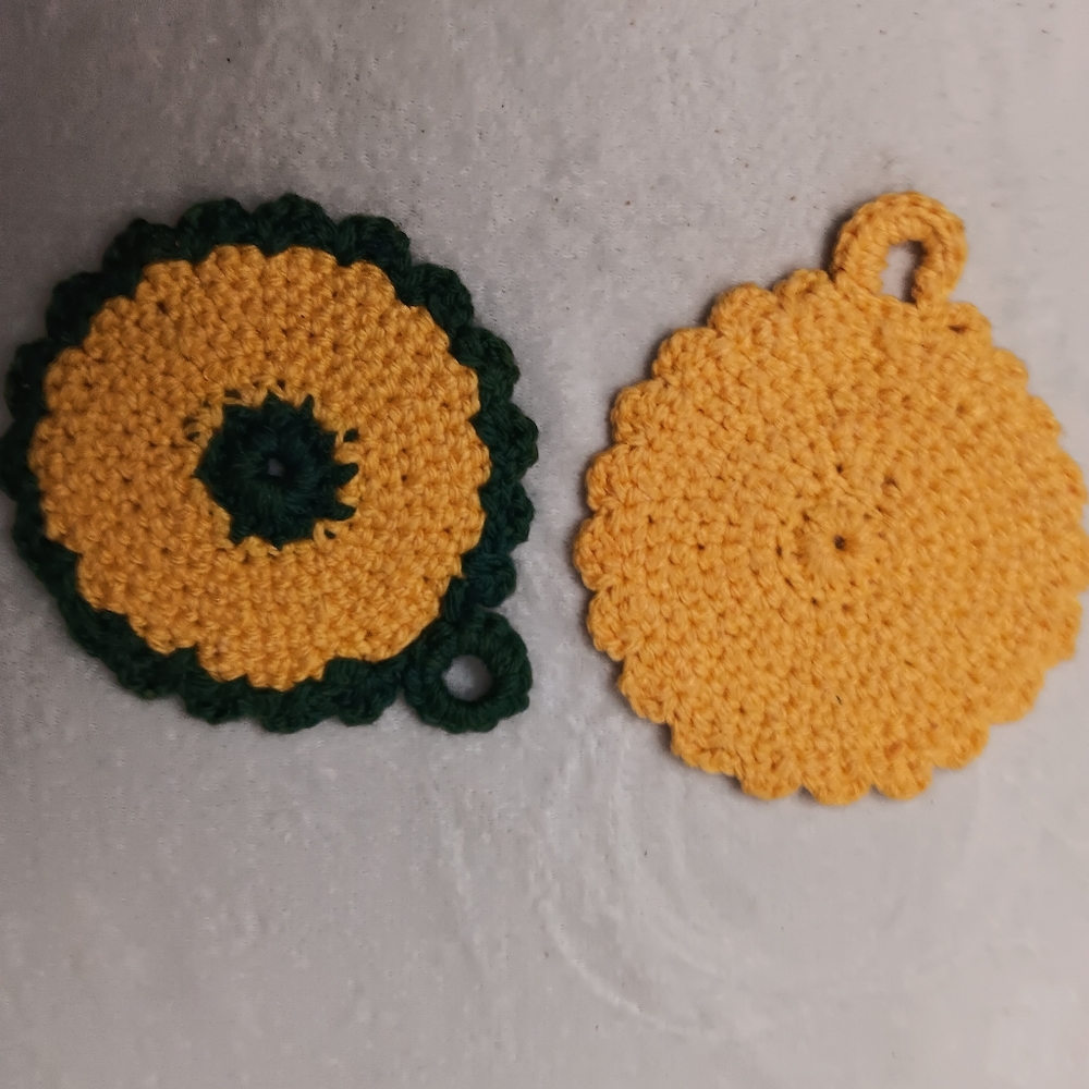 Vintage Handmade Crochet Pot Holders